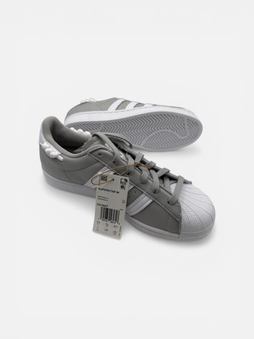 Adidas Superstar Women’s Sneakers - knotted rope grey/white - Picture 8 of 8